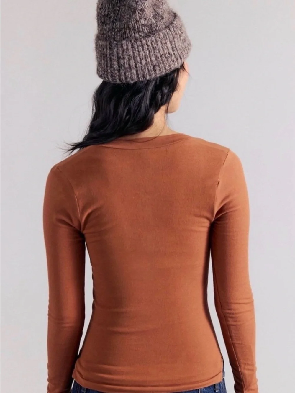 NWT FREE PEOPLE INTIMATELY Wide Awake Layering Top | Argan Oil/Brown MSRP $40
